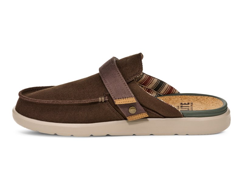 Sanuk Happy Hour Lite Men Mules Brown,Sanuk Philippines | UK36-6336E7