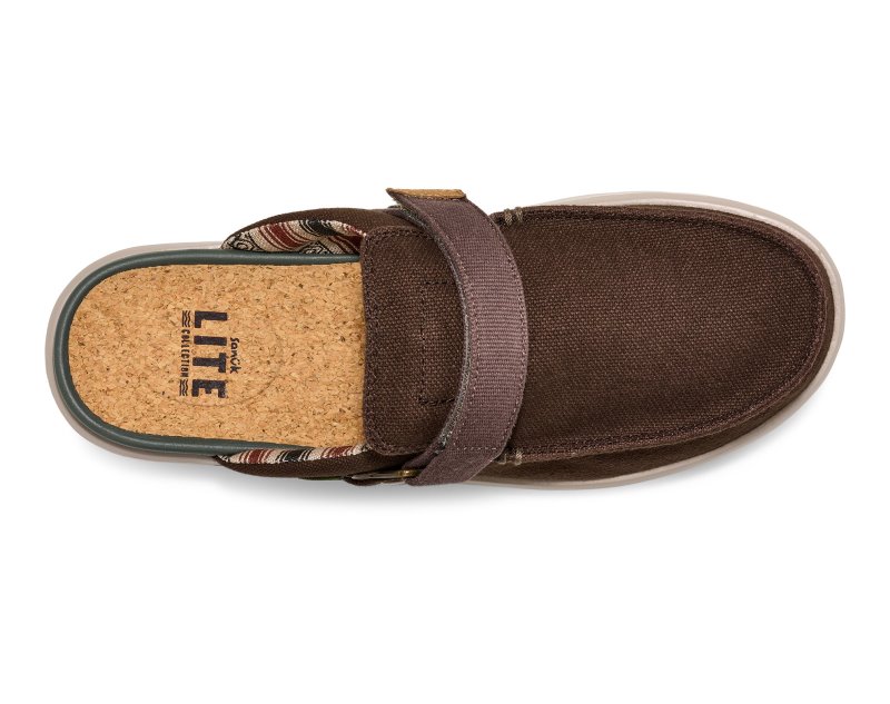 Sanuk Happy Hour Lite Men Mules Brown,Sanuk Philippines | UK36-6336E7