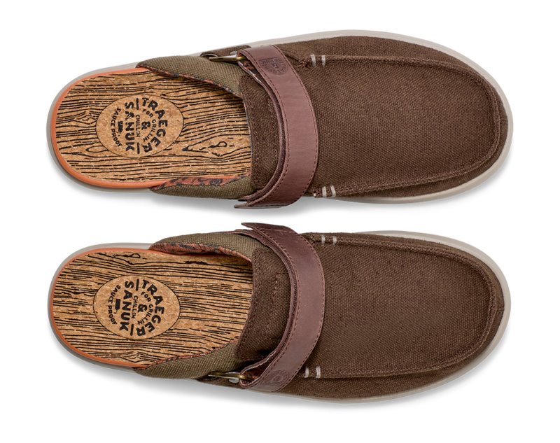 Sanuk Happy Hour Lite X Traeger Women Mules Dark Brown,Sanuk Philippines | VK20-2540V4