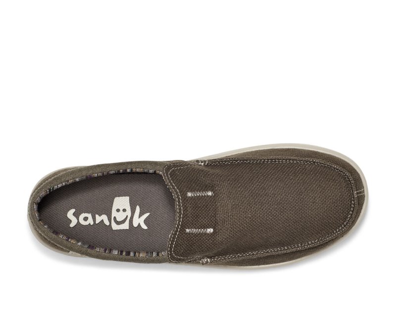 Sanuk Hi Bro Lite Hemp Slip-on Men Sidewalk Surfers Earth Grey,Sanuk Philippines | LB01-8301T4