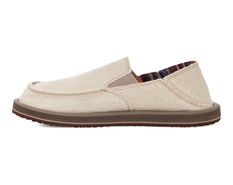 Sanuk Lil Don Sidewalk Surfer Kids' Loafers Beige,Sanuk Philippines | YW67-1997Q4