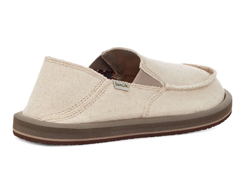 Sanuk Lil Don Sidewalk Surfer Kids' Loafers Beige,Sanuk Philippines | YW67-1997Q4