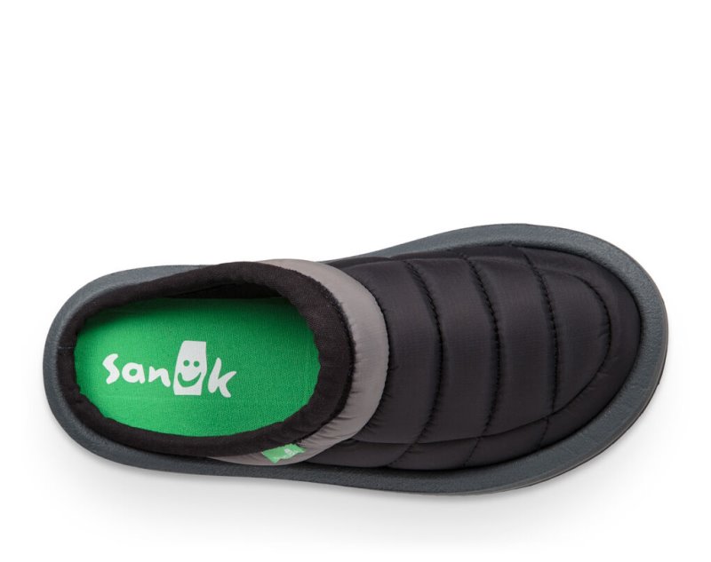 Sanuk Lil Puffer Low Kids' Sidewalk Surfers Black,Sanuk Philippines | GC65-6435O7