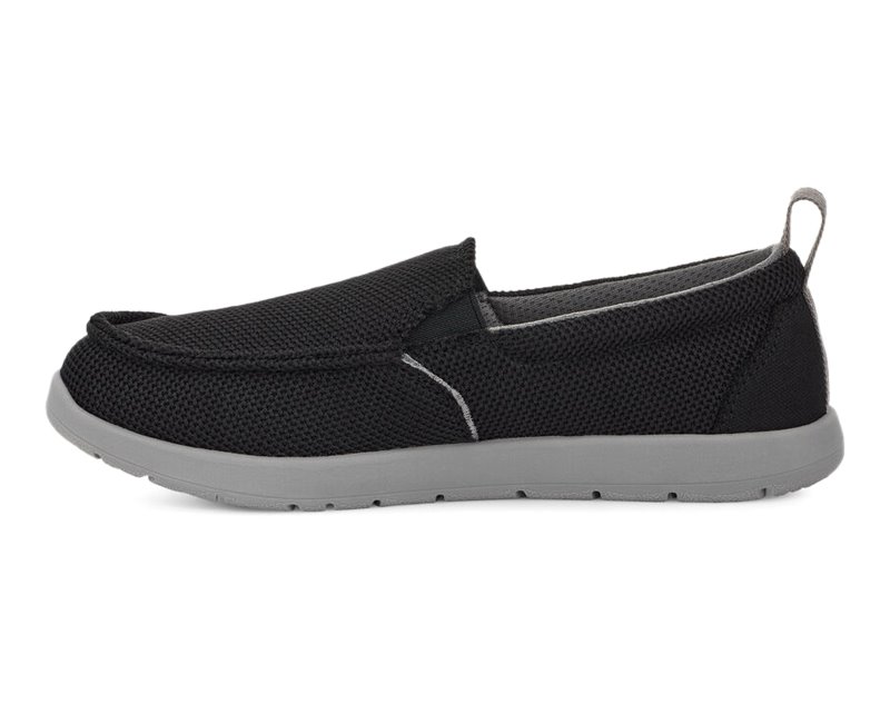 Sanuk Lil Sidewalk Surfer Lite Mesh Kids' Loafers Black,Sanuk Philippines | HA40-2200Z3