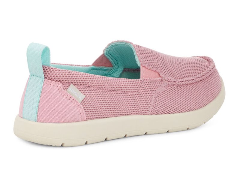 Sanuk Lil Sidewalk Surfer Lite Mesh Kids' Loafers Pink,Sanuk Philippines | FA23-6673T5