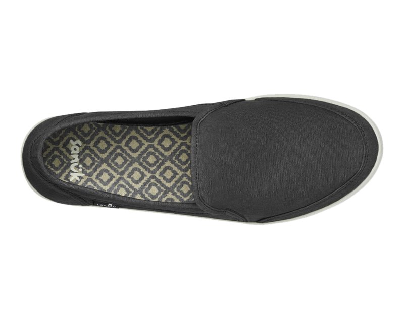 Sanuk Pair O Dice Women Slip On Black/Black,Sanuk Philippines | JJ37-1167I7