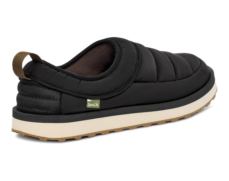 Sanuk Puffy Chiller Low 2 Men Slippers Black,Sanuk Philippines | XY29-5749N6