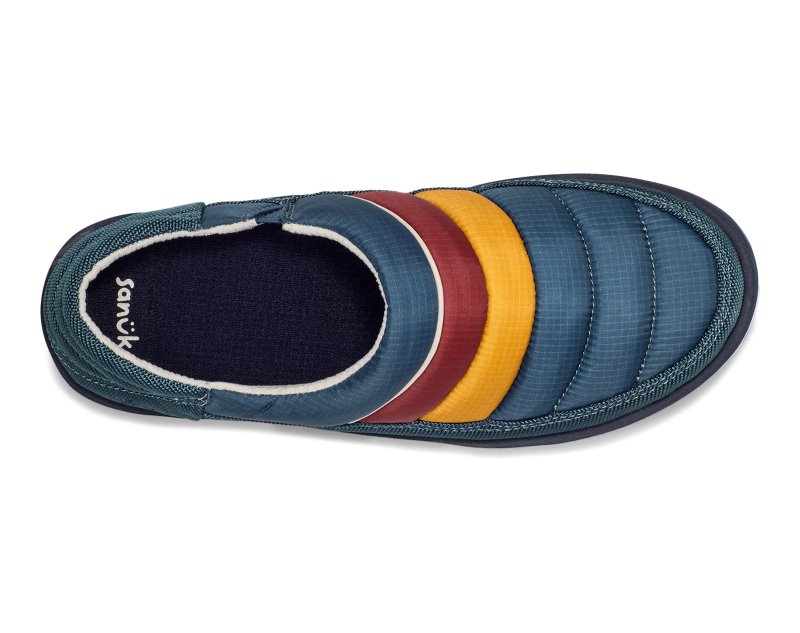 Sanuk Puffy Chiller Low SL Men Slippers Blue,Sanuk Philippines | RL03-8223E8