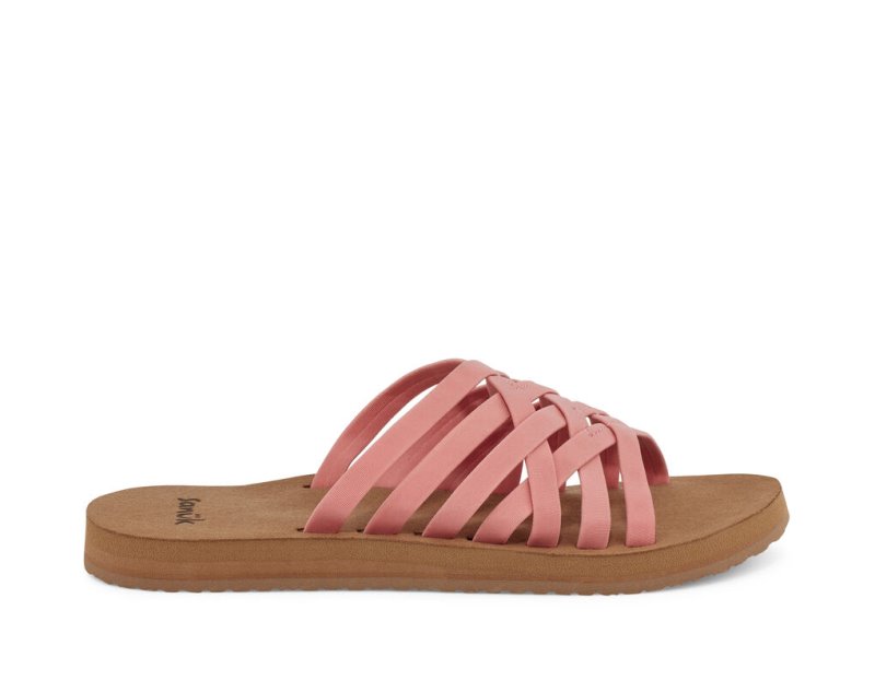 Sanuk Rio Slide Women Sandals Pink,Sanuk Philippines | JA14-6714J6