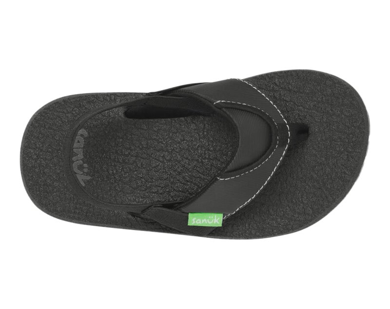 Sanuk Root Beer Cozy Kids' Flip Flops Black,Sanuk Philippines | RA56-0116E7