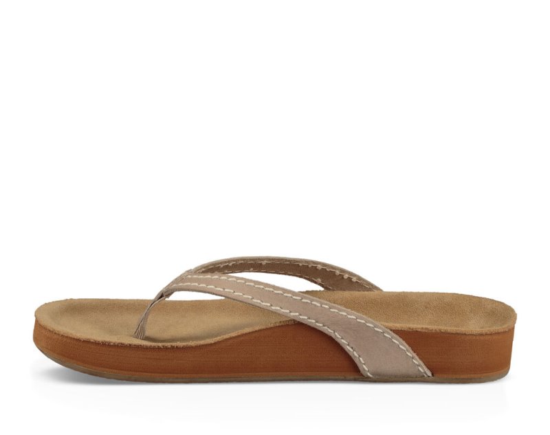 Sanuk She Loungey Leather Women Flip Flops Brown,Sanuk Philippines | SM99-0829R3