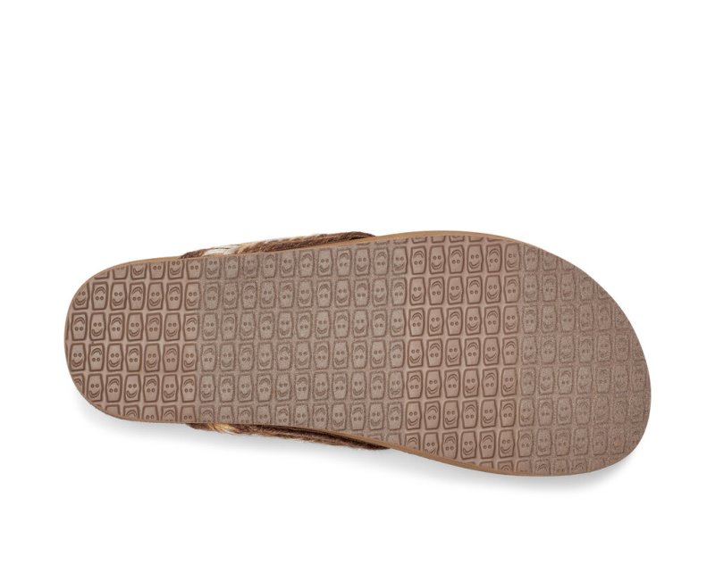 Sanuk She Loungy Hemp Women Flip Flops Brown,Sanuk Philippines | WP89-7159T7