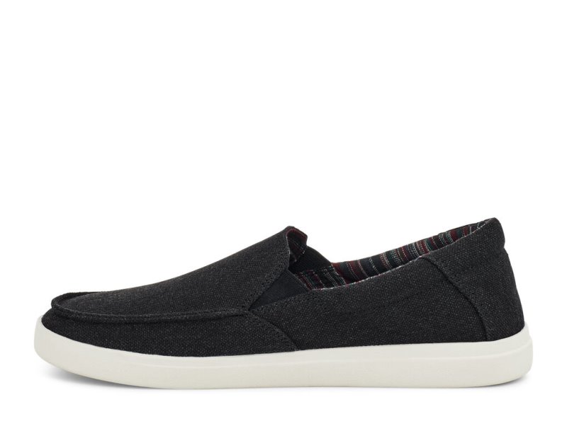 Sanuk Sideline 2 Hemp Slip-on Men Shoes Black,Sanuk Philippines | KR34-0094E8