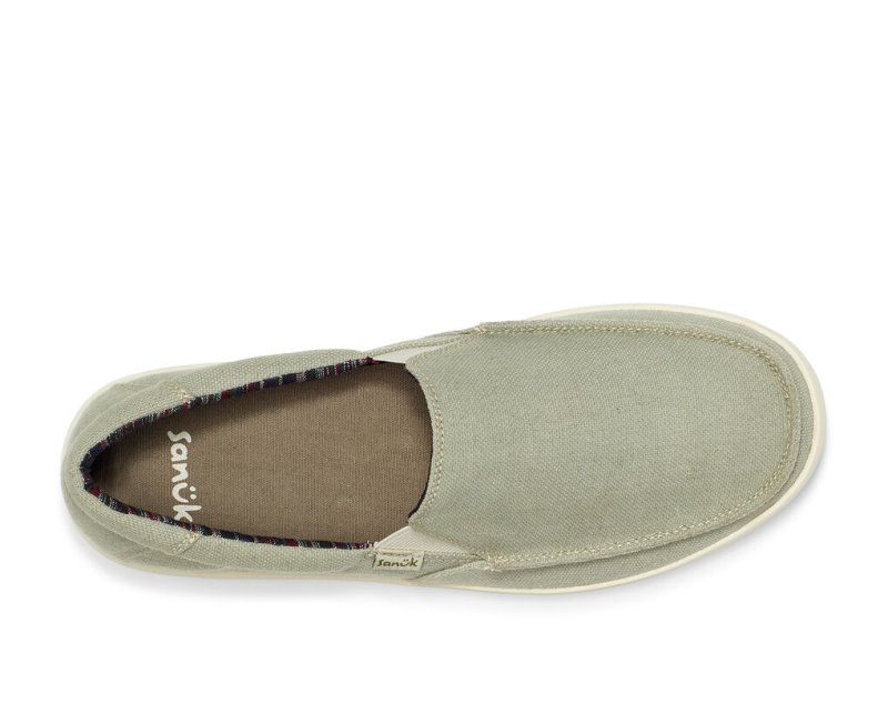 Sanuk Sideline 2 Hemp Slip-on Men Sidewalk Surfers Grey,Sanuk Philippines | UL25-1185O9