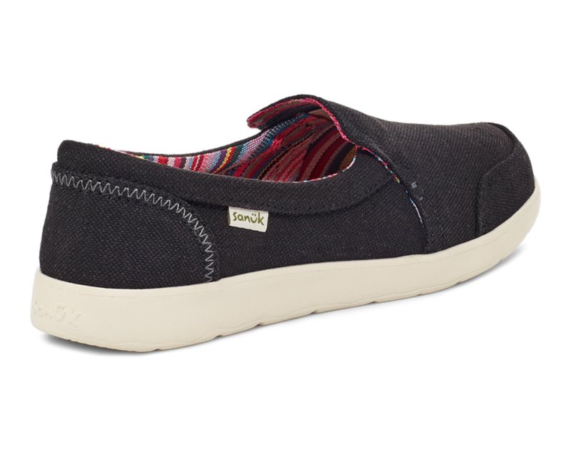 Sanuk Sidewalk Surfer Lite 2 SL Women Slip On Black,Sanuk Philippines | NU53-9683L4