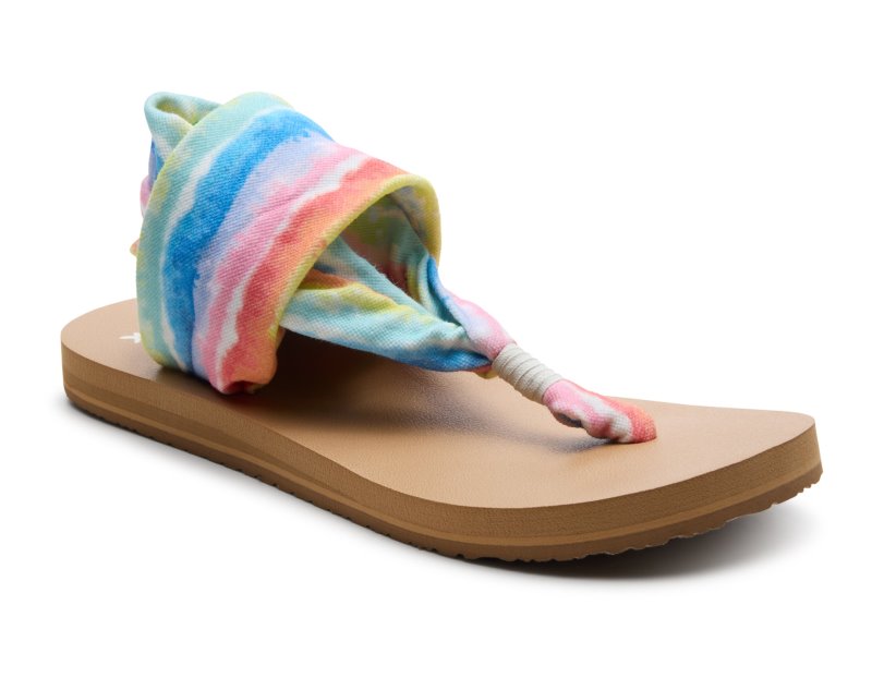 Sanuk Sling ST Tye Die Women Sandals Multicolor,Sanuk Philippines | JA69-8659L3