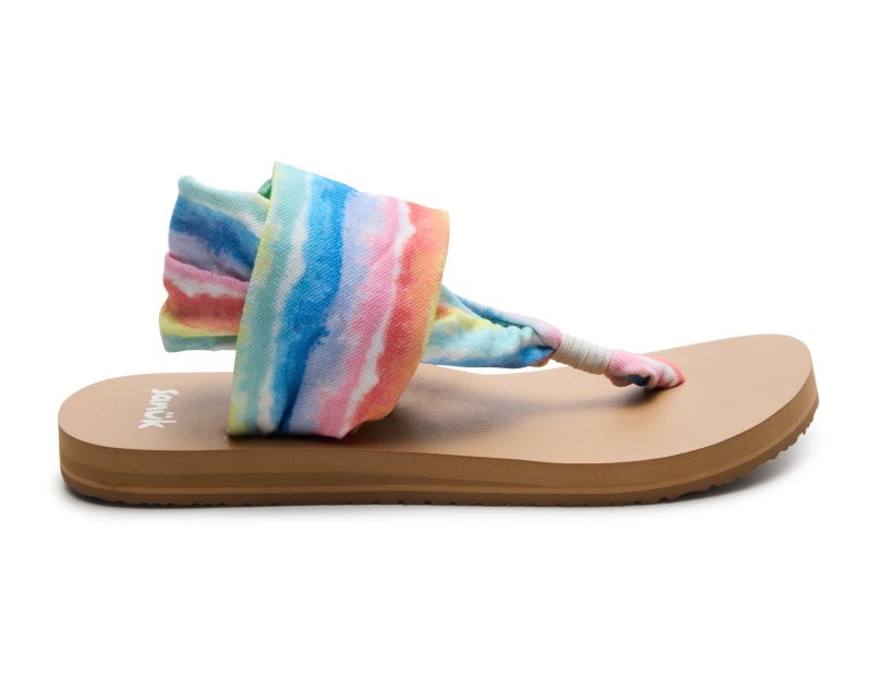 Sanuk Sling ST Tye Die Women Sandals Multicolor,Sanuk Philippines | JA69-8659L3