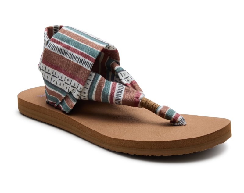 Sanuk Sling St Dash & Stripe Women Sandals Multicolor,Sanuk Philippines | VY45-9345Z3