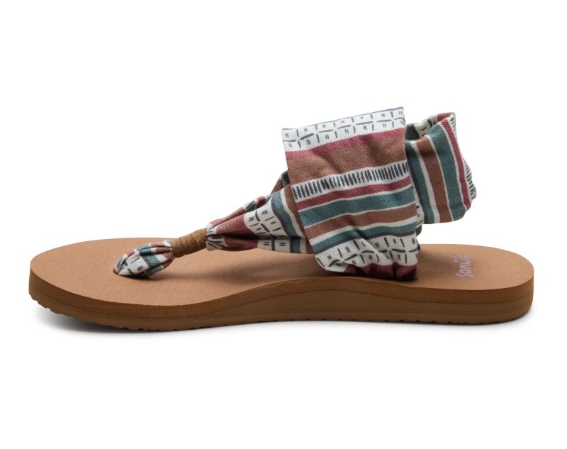 Sanuk Sling St Dash & Stripe Women Sandals Multicolor,Sanuk Philippines | VY45-9345Z3