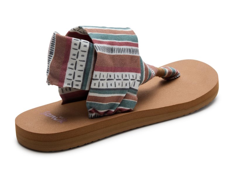 Sanuk Sling St Dash & Stripe Women Sandals Multicolor,Sanuk Philippines | VY45-9345Z3