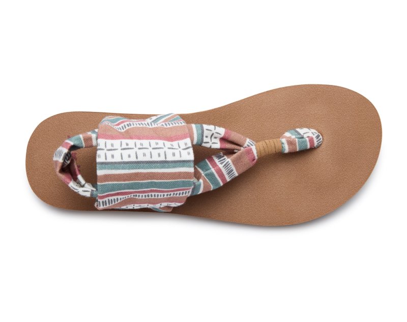 Sanuk Sling St Dash & Stripe Women Sandals Multicolor,Sanuk Philippines | VY45-9345Z3