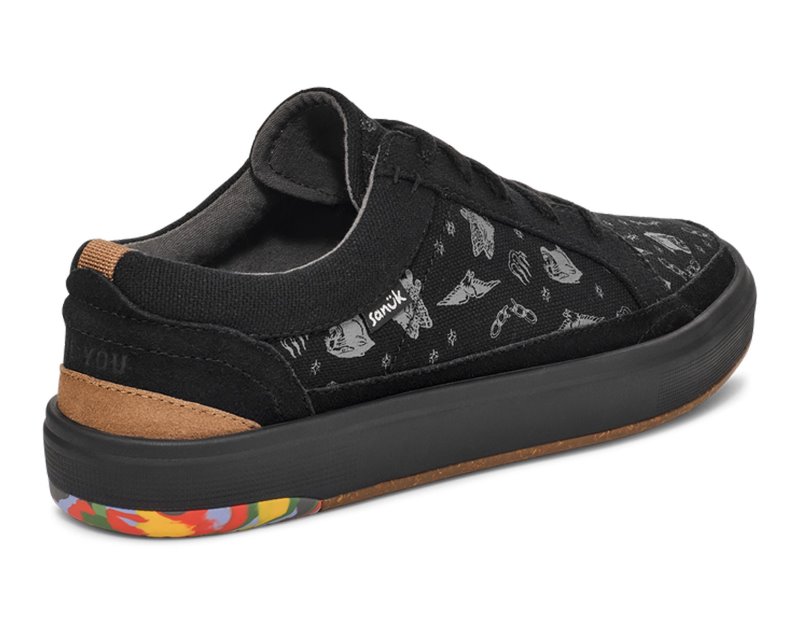 Sanuk Street Seeker Lite Pride Women Sneakers Black,Sanuk Philippines | ZT85-1355C6