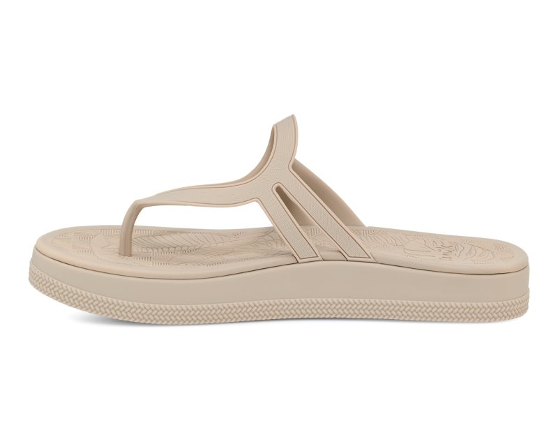 Sanuk Sunshine SL Women Heeled Flip Flops Beige,Sanuk Philippines | DH70-6650G8