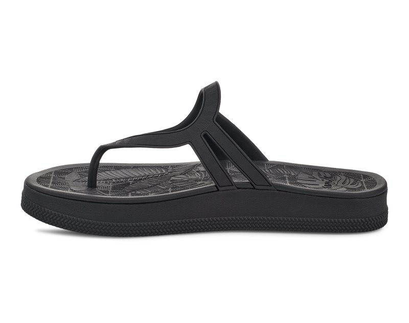 Sanuk Sunshine SL Women Heeled Flip Flops Black,Sanuk Philippines | KP70-8920V5