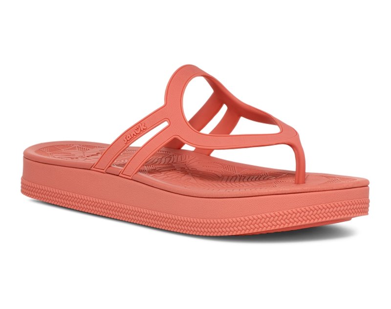 Sanuk Sunshine SL Women Heeled Flip Flops Orange,Sanuk Philippines | FS81-5771H4