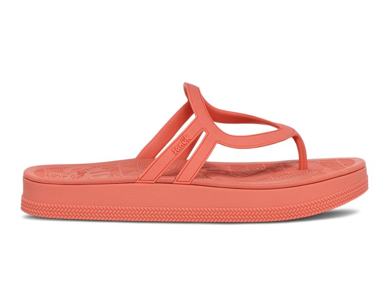 Sanuk Sunshine SL Women Heeled Flip Flops Orange,Sanuk Philippines | FS81-5771H4