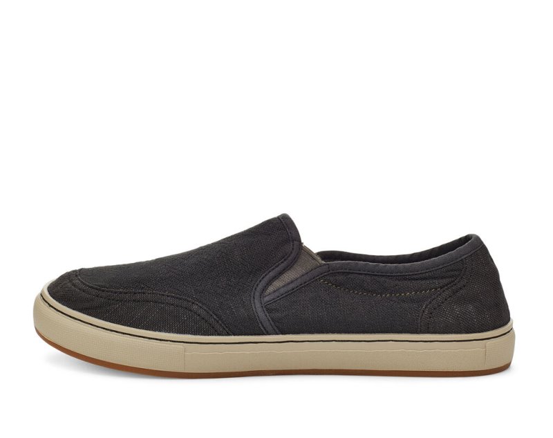 Sanuk Tideline Hemp Slip-on Men Shoes Black,Sanuk Philippines | YM68-9238C3