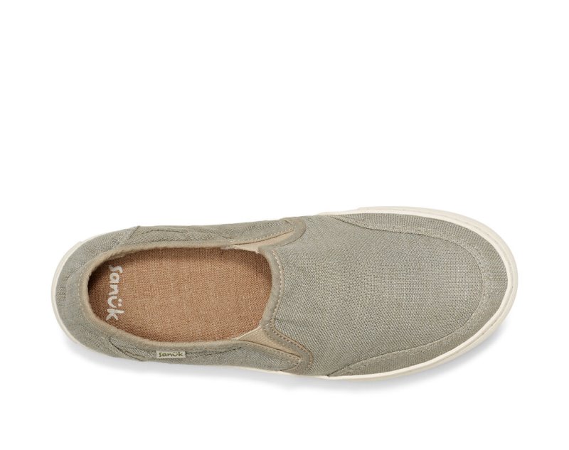 Sanuk Tideline Hemp Slip-on Men Shoes Grey,Sanuk Philippines | XU96-1016E6