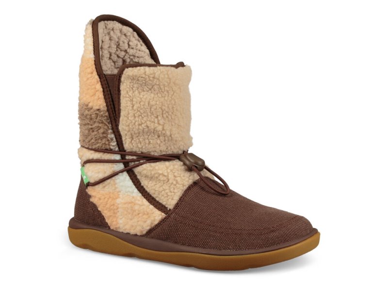 Sanuk Tripper Flurry Women Slippers Brown,Sanuk Philippines | FL54-2284Y7