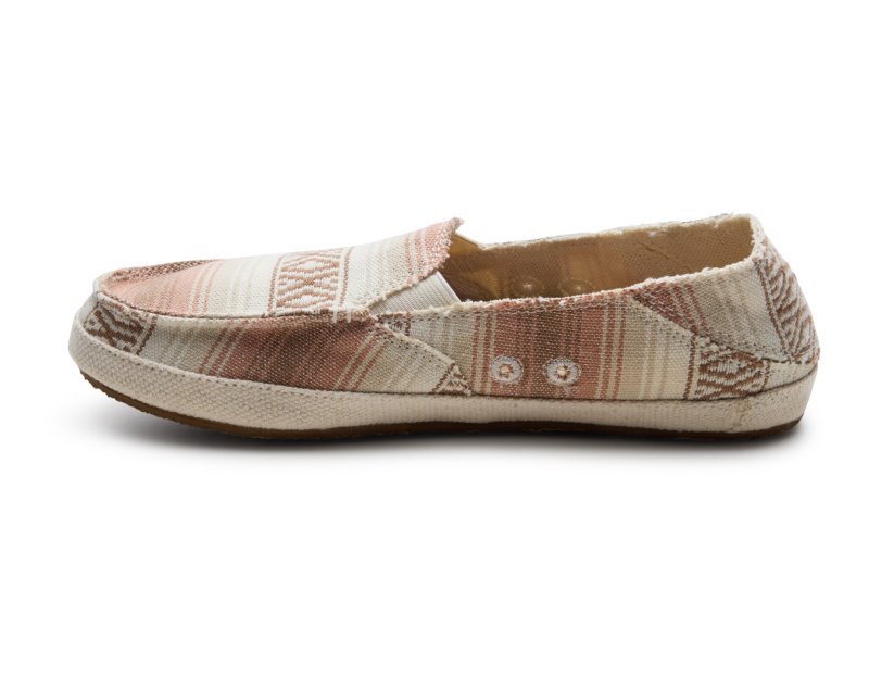 Sanuk Twinny ST Baja Blanket Women Loafers Beige Multicolor,Sanuk Philippines | JS49-8719R4