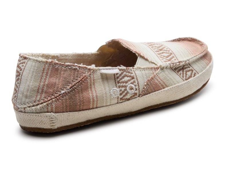 Sanuk Twinny ST Baja Blanket Women Loafers Beige Multicolor,Sanuk Philippines | JS49-8719R4