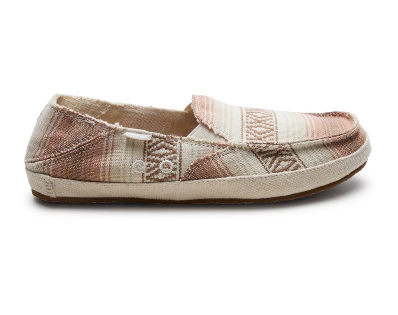 Sanuk Twinny ST Baja Blanket Women Loafers Beige Multicolor,Sanuk Philippines | JS49-8719R4