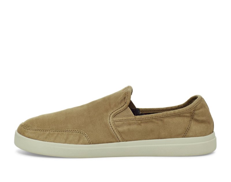 Sanuk Vagabond Slip-On Sneaker Wash Vegan Men Shoes Khaki,Sanuk Philippines | MV97-7477F4