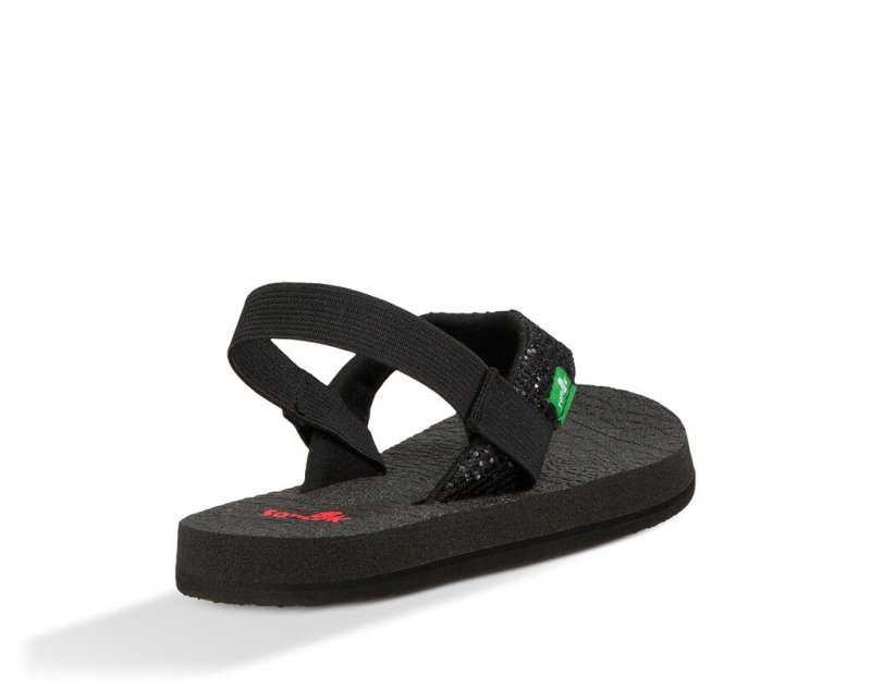 Sanuk Yoga Glitter Kids' Sandals Black,Sanuk Philippines | BD30-7240L5