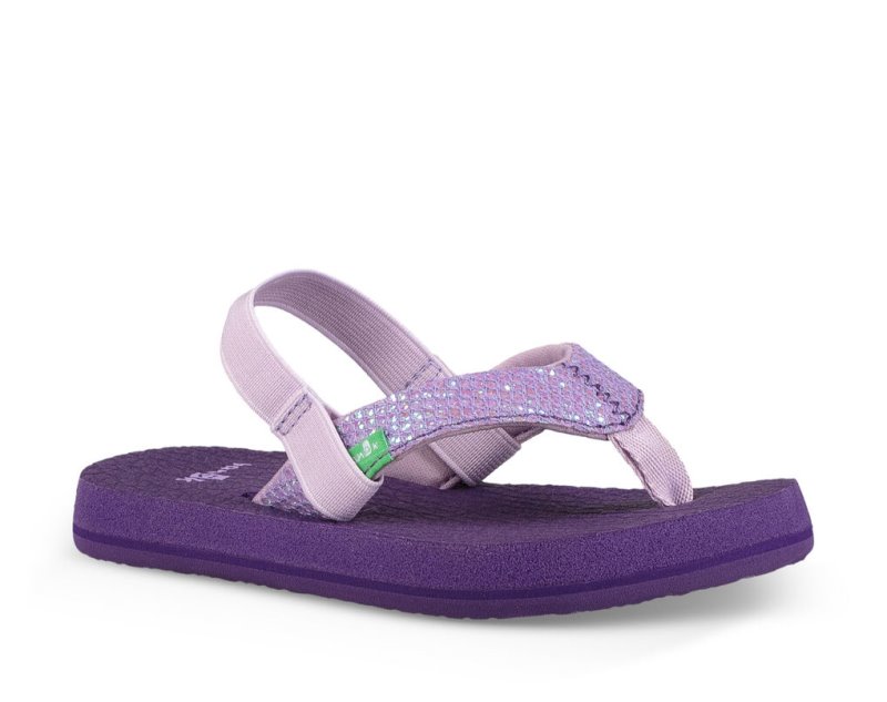 Sanuk Yoga Glitter Kids' Sandals Purple,Sanuk Philippines | NW05-3375J6