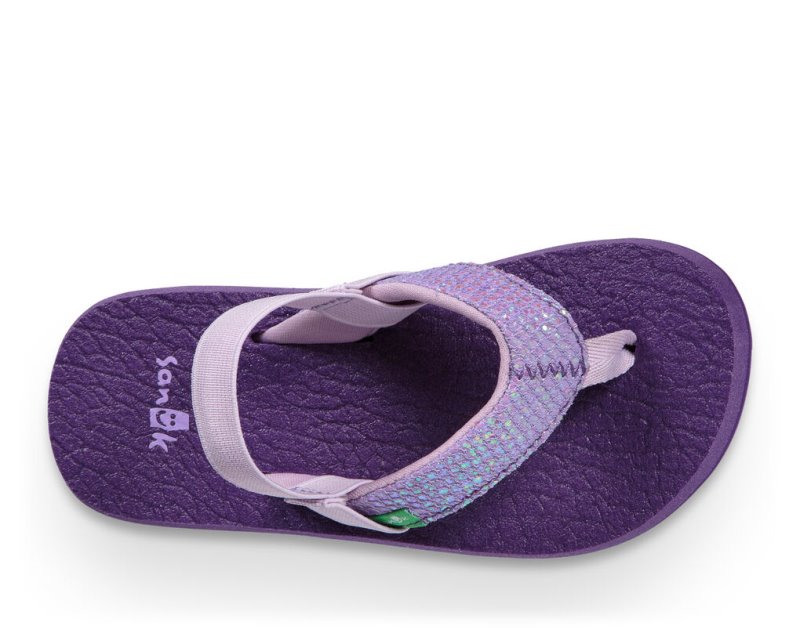 Sanuk Yoga Glitter Kids' Sandals Purple,Sanuk Philippines | NW05-3375J6