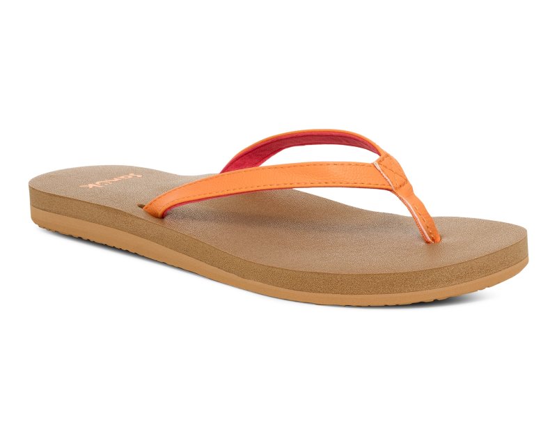 Sanuk Yoga Joy II Women Flip Flops Orange,Sanuk Philippines | HL22-5062Q1