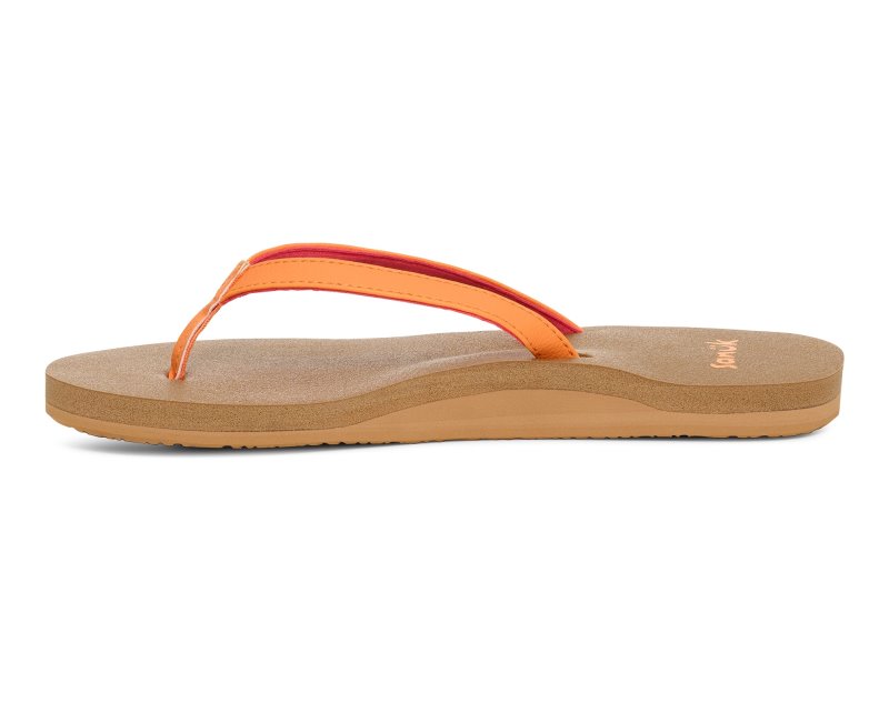 Sanuk Yoga Joy II Women Flip Flops Orange,Sanuk Philippines | HL22-5062Q1