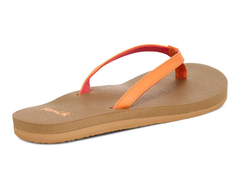 Sanuk Yoga Joy II Women Flip Flops Orange,Sanuk Philippines | HL22-5062Q1