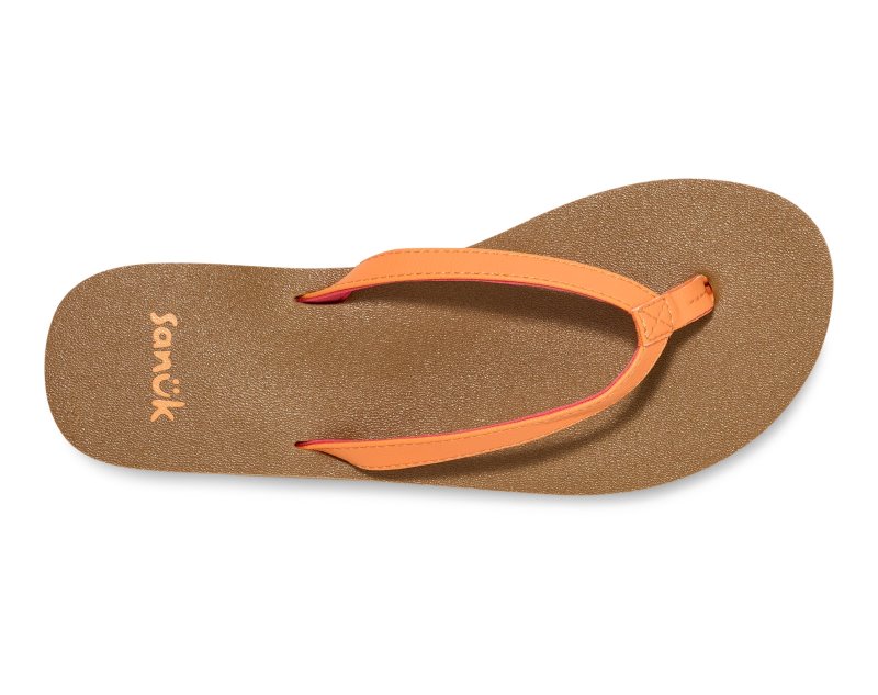 Sanuk Yoga Joy II Women Flip Flops Orange,Sanuk Philippines | HL22-5062Q1