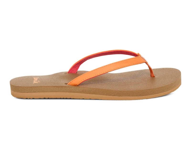 Sanuk Yoga Joy II Women Flip Flops Orange,Sanuk Philippines | HL22-5062Q1