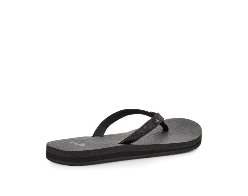 Sanuk Yoga Joy Sparkle Women Sandals Black,Sanuk Philippines | DC98-5818F5