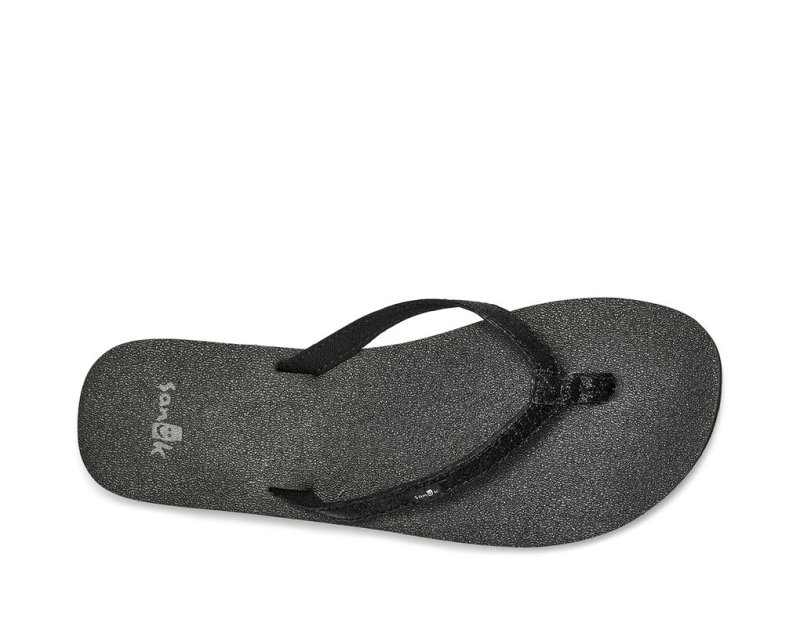 Sanuk Yoga Joy Sparkle Women Sandals Black,Sanuk Philippines | DC98-5818F5