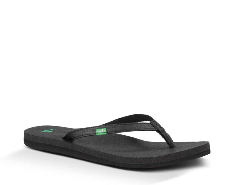 Sanuk Yoga Joy Women Flip Flops Black,Sanuk Philippines | NO61-9651D2