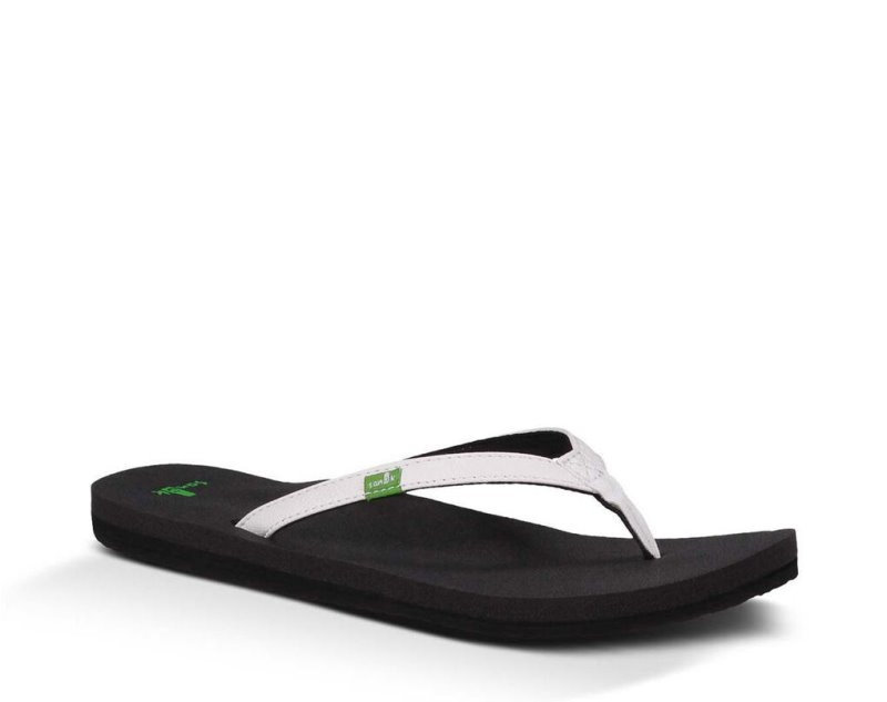 Sanuk Yoga Joy Women Flip Flops White,Sanuk Philippines | IO30-6750F1