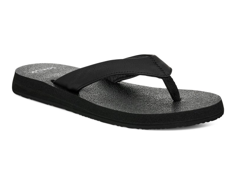 Sanuk Yoga Mat II Women Flip Flops Black,Sanuk Philippines | GY03-3433W6